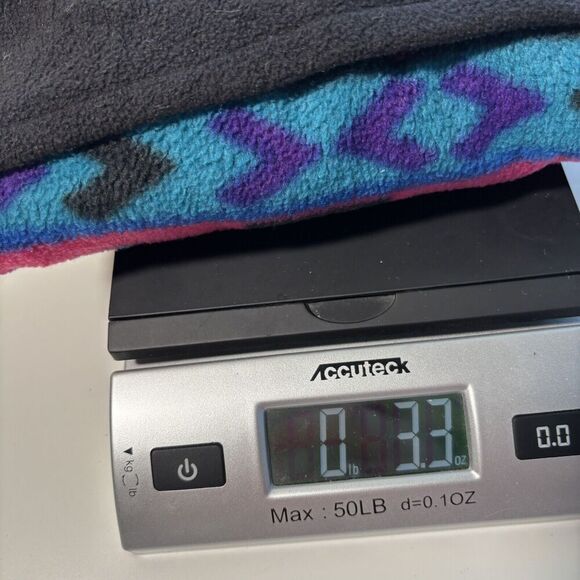 VTG 90s Kids Long Jester Stocking Ski Hat Geometric Aztec USA Made Retro Bright - Picture 5 of 5